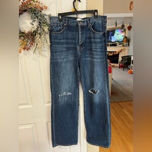 KanCan Distressed Blue Flare Jeans